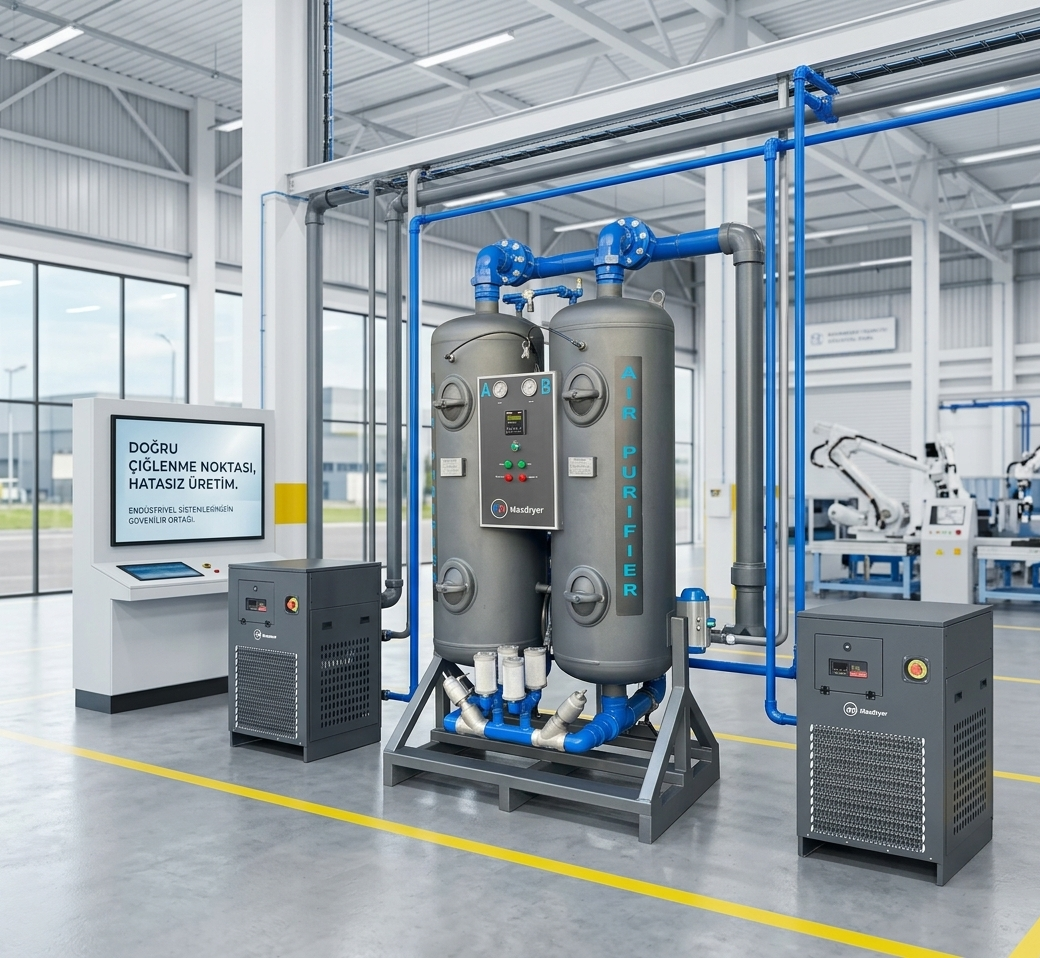 Doğru Çiğlenme Noktası, Hatasız Üretim! Basınçlı Hava Kurutucu ile Kimyasal Hava Kurutucu Arasındaki Fark Nedir?